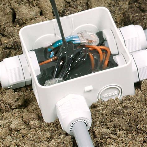 ground clip junction box|waterproof in ground junction box.